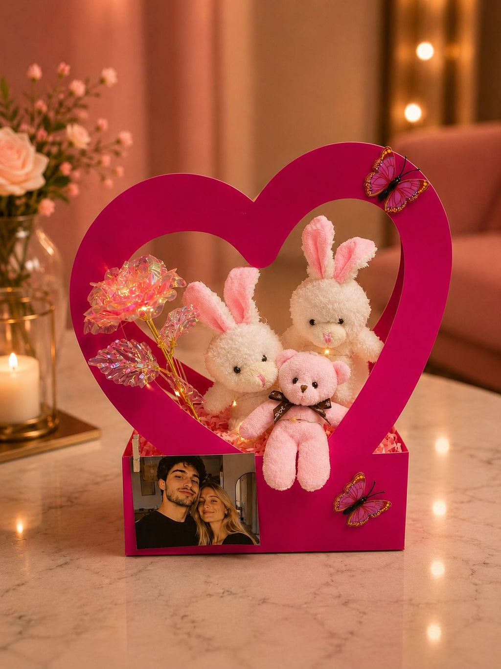 Kalpten Sana – Pembe (Fotoğraf Baskılı)