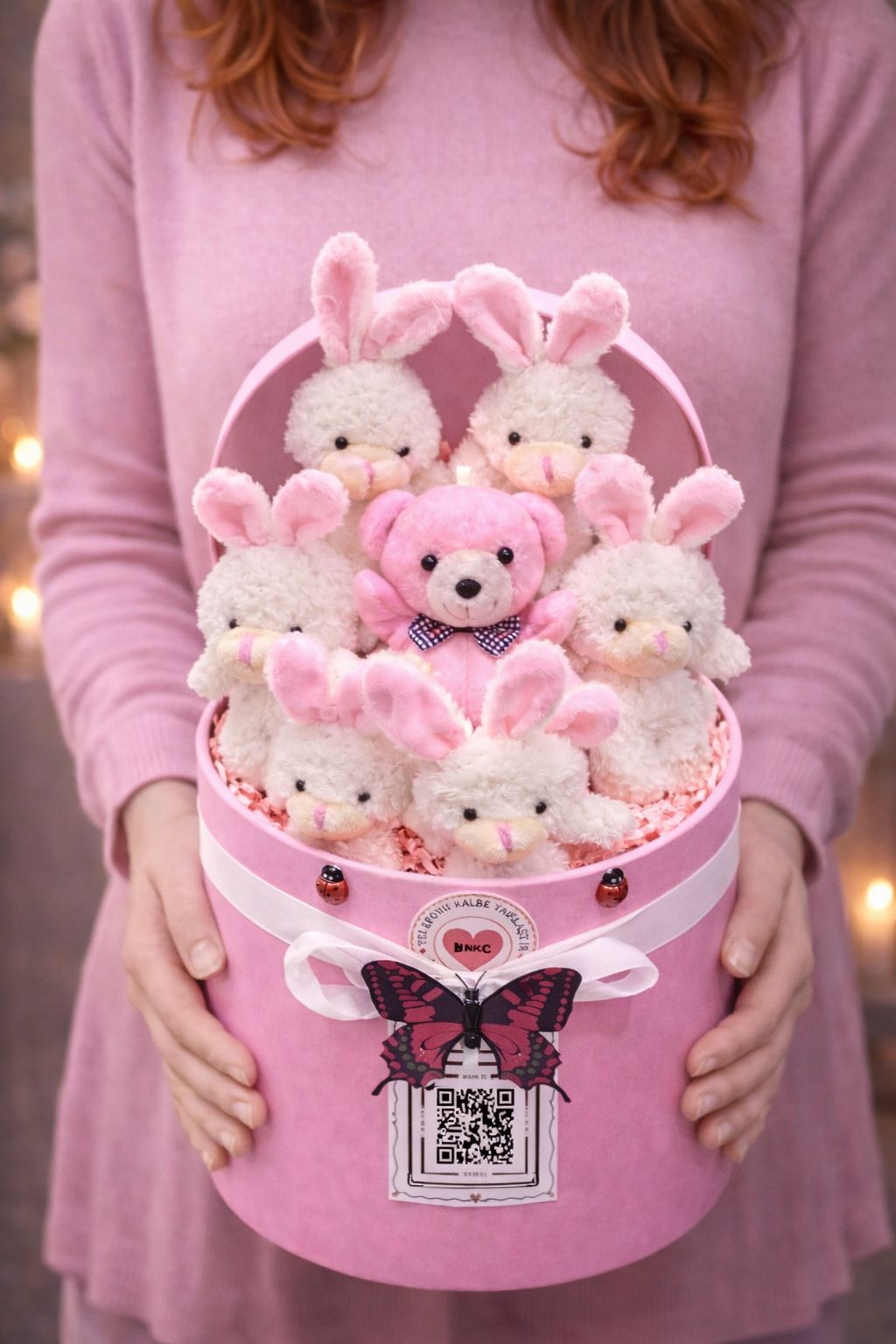 Pembe Tavşan Masalı Hediye Kutusu