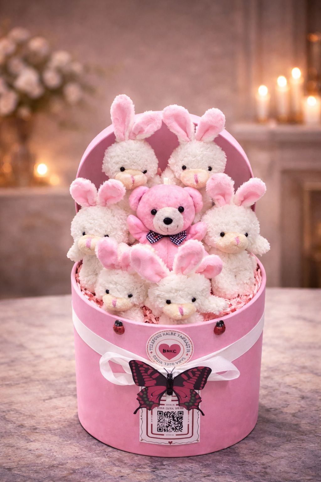 Pembe Tavşan Masalı Hediye Kutusu